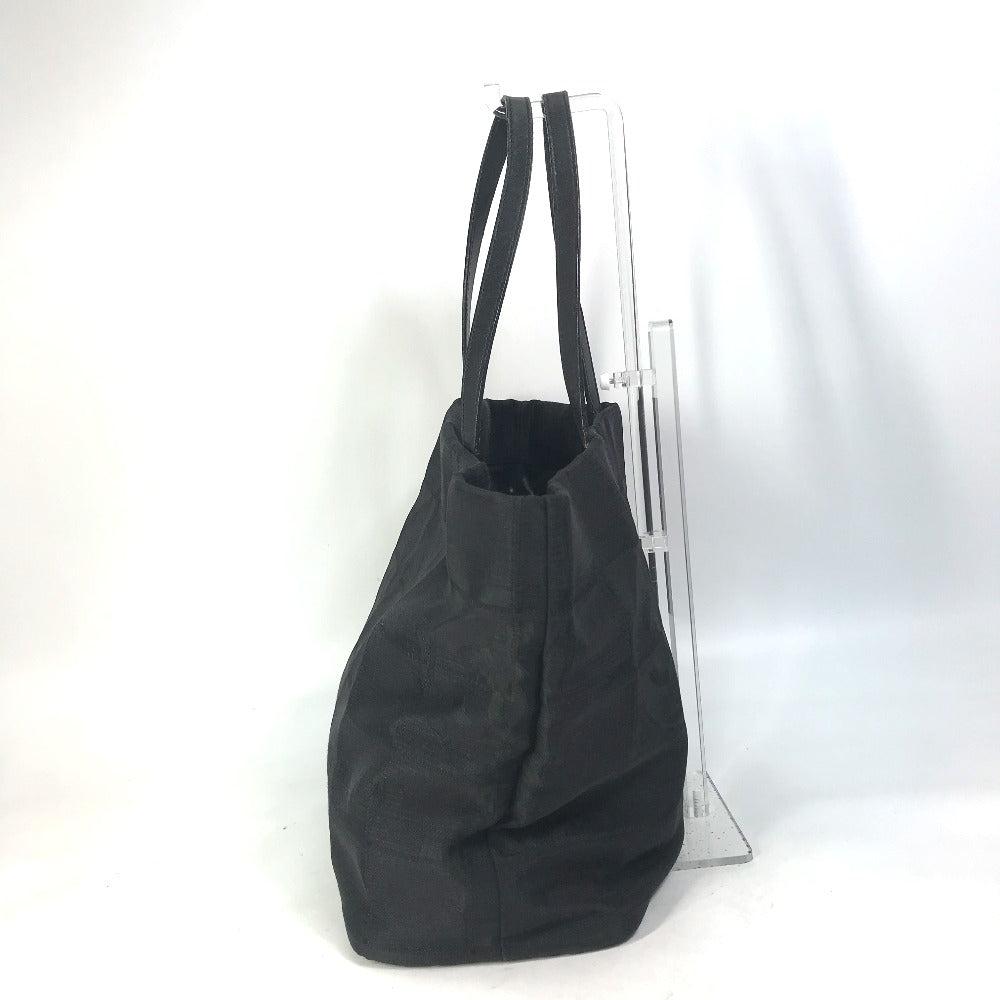 CHANEL Tote Bag A15991 Nylon / leather black CC COCO Mark New Travel Line MM Women Used