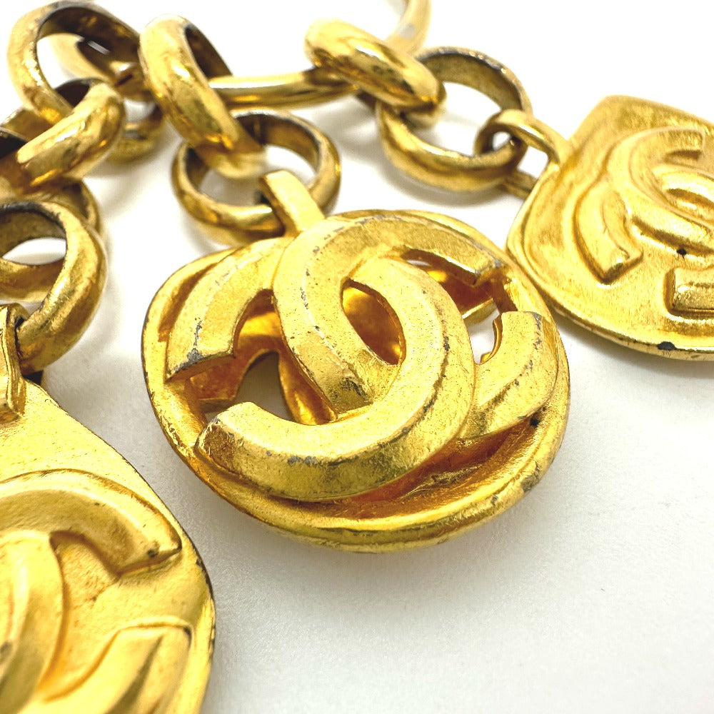 CHANEL charm Gold Plated gold COCO Mark vintage Women Used