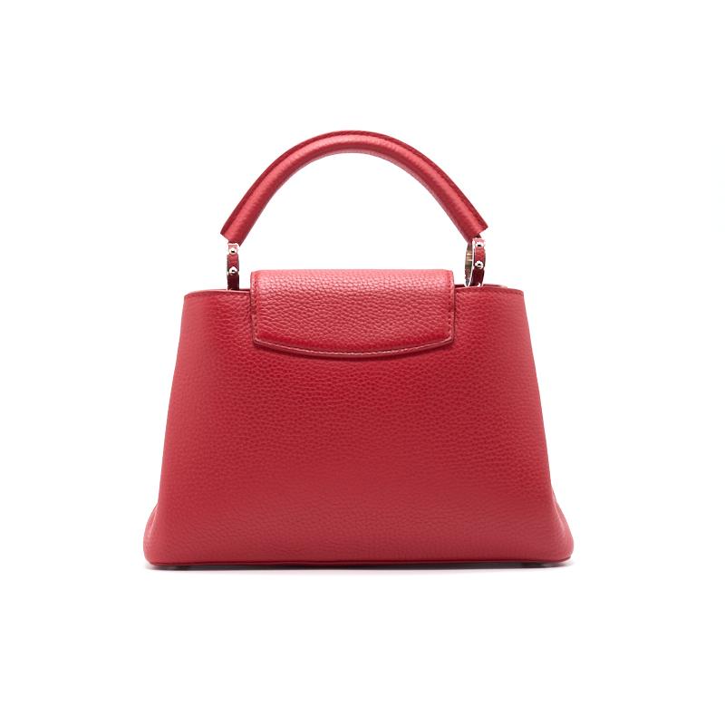 Louis Vuitton Taurillon Capucines BB Rubis