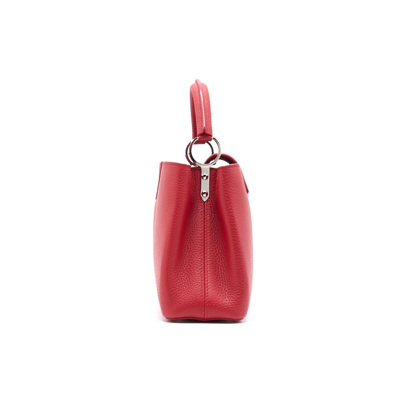 Louis Vuitton Taurillon Capucines BB Rubis