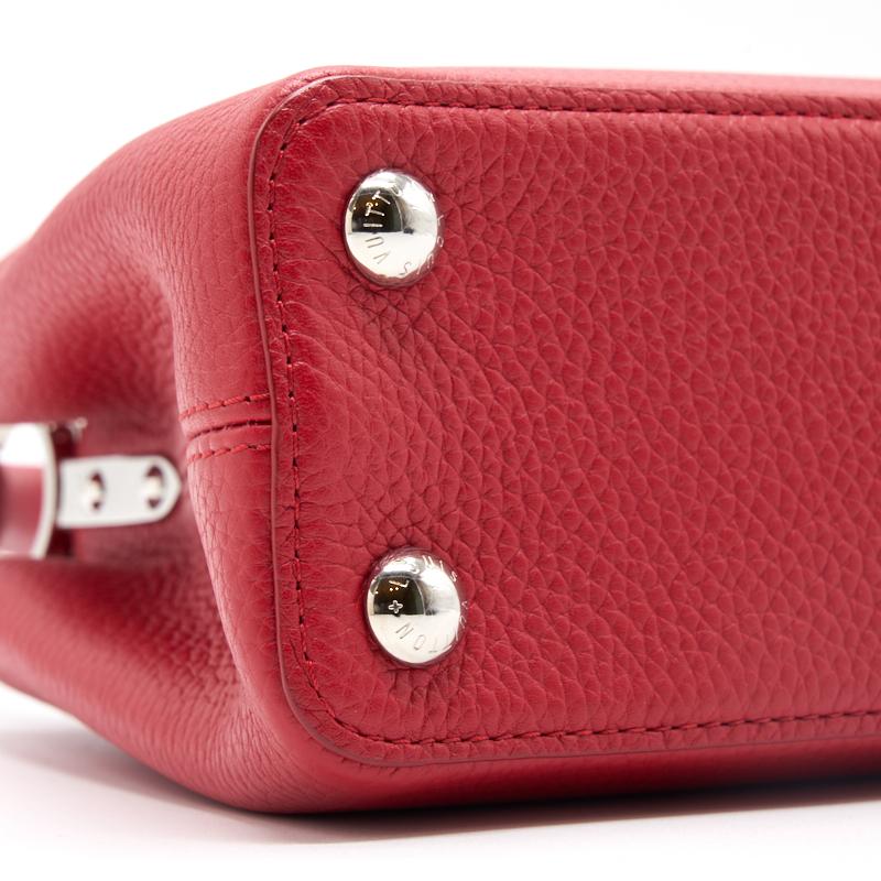Louis Vuitton Taurillon Capucines BB Rubis