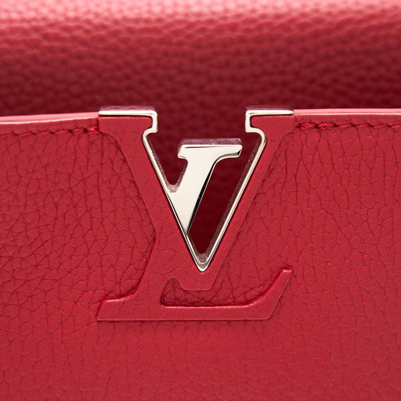 Louis Vuitton Taurillon Capucines BB Rubis