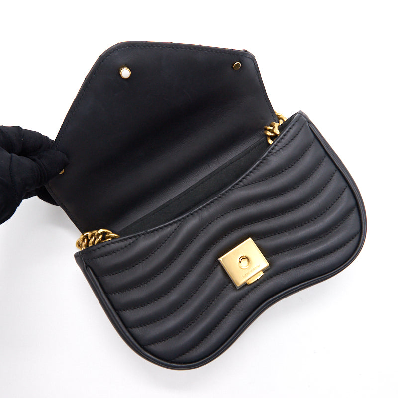 Louis Vuitton New Wave PM black with GHW