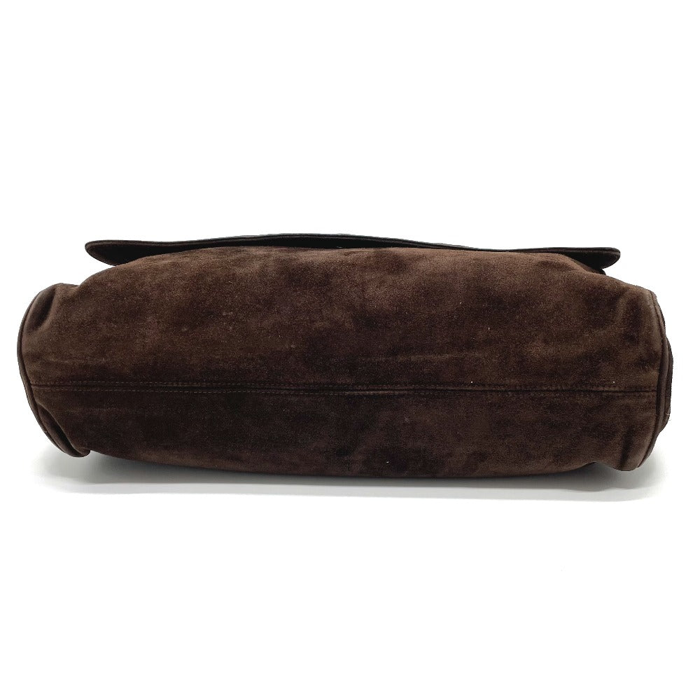 CHANEL Shoulder Bag suede Brown CC COCO Mark Trip Luco co Women Used