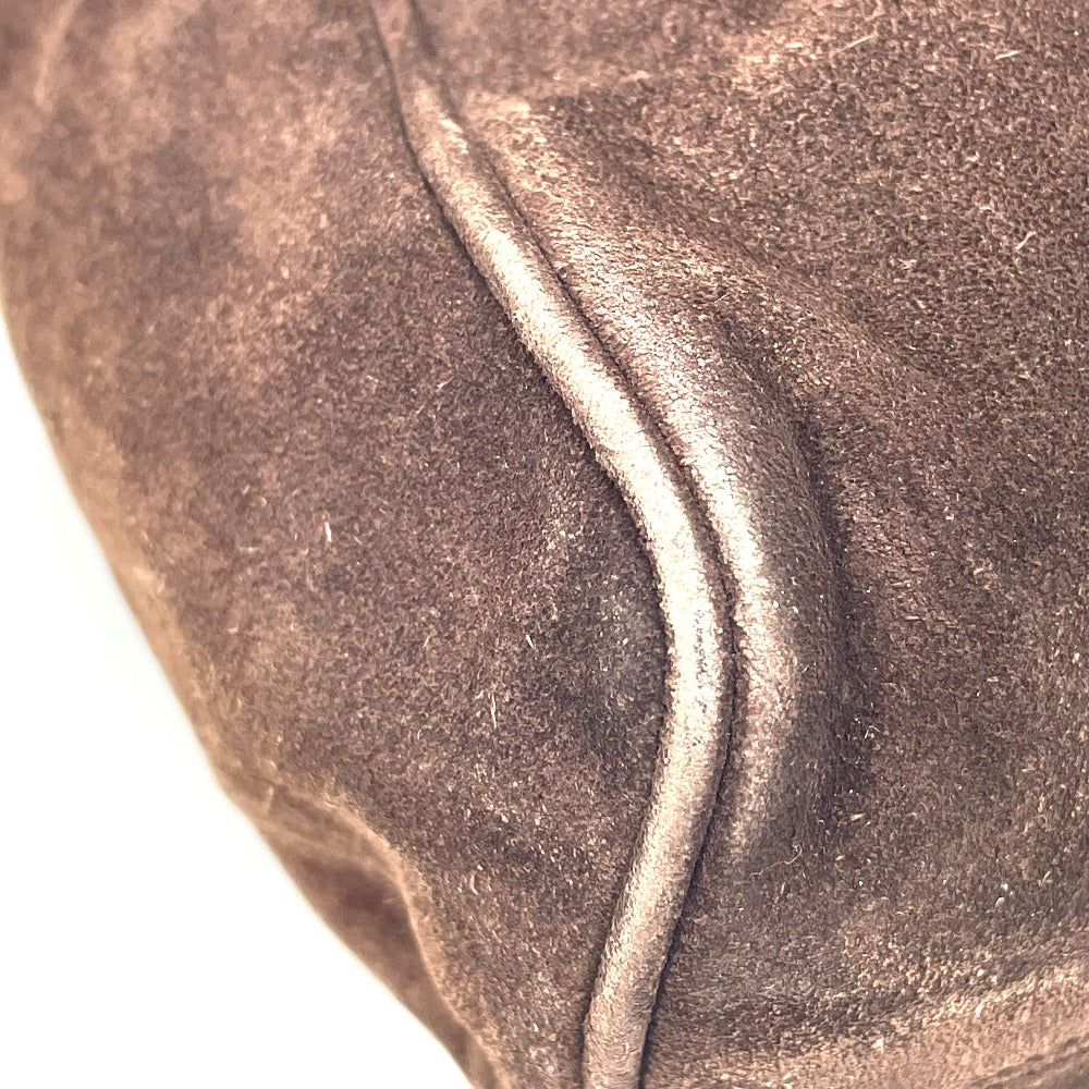 CHANEL Shoulder Bag suede Brown CC COCO Mark Trip Luco co Women Used