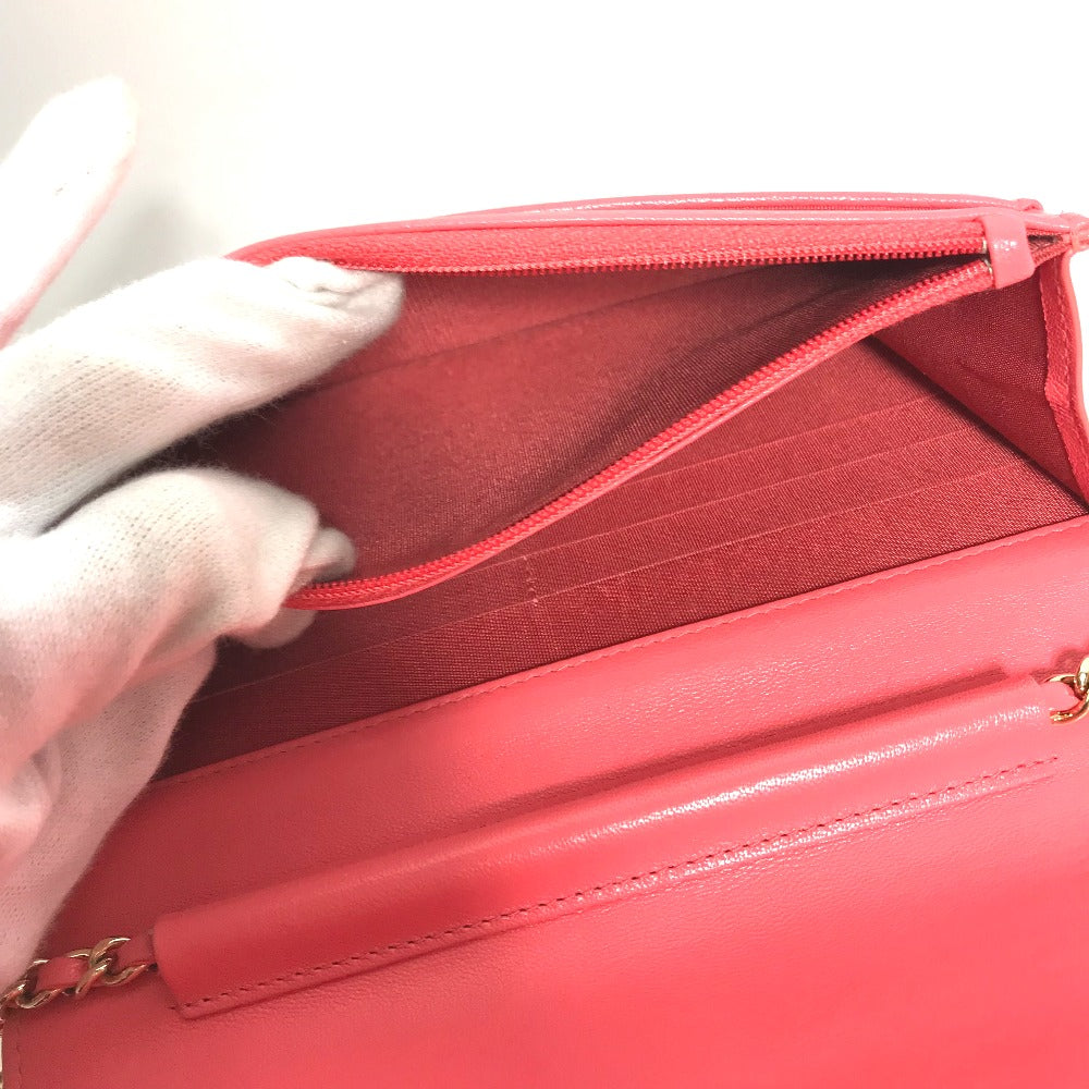 CHANEL Shoulder Bag A80972 leather pink CC COCO Mark Matelasse Bicolor Mademoiselle