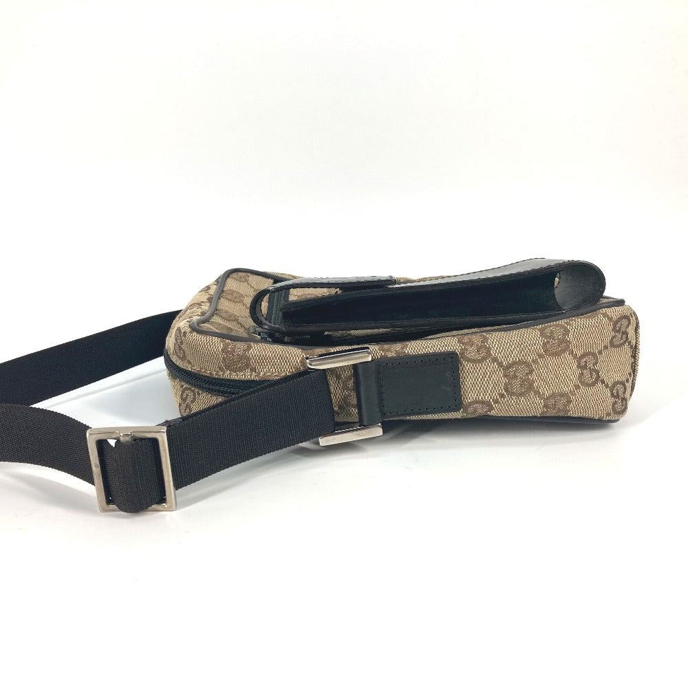 GUCCI Shoulder Bag 018 1619 Canvas / leather beige Pochette GG Women Secondhand