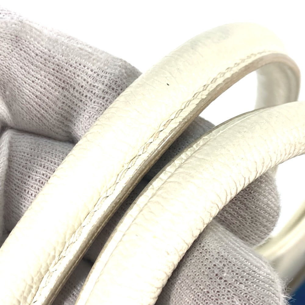 CHANEL Tote Bag Caviar skin White type Executive Tote Women Used