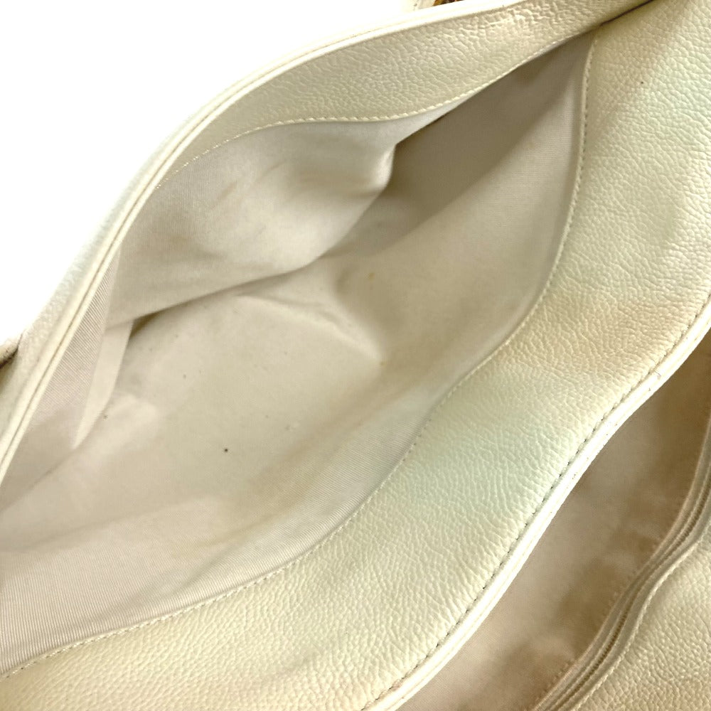 CHANEL Tote Bag Caviar skin White type Executive Tote Women Used
