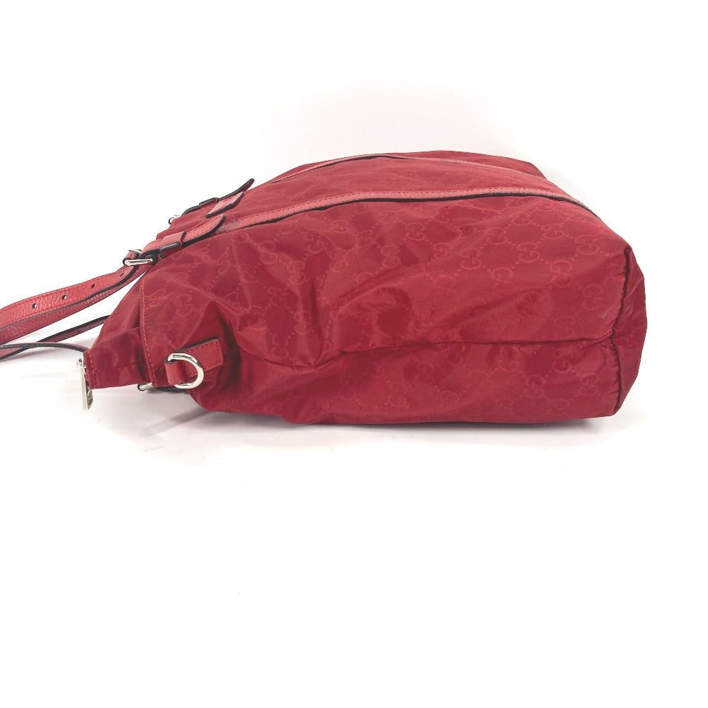 GUCCI Tote Bag 510333 Nylon, Leather Red GG Women Used