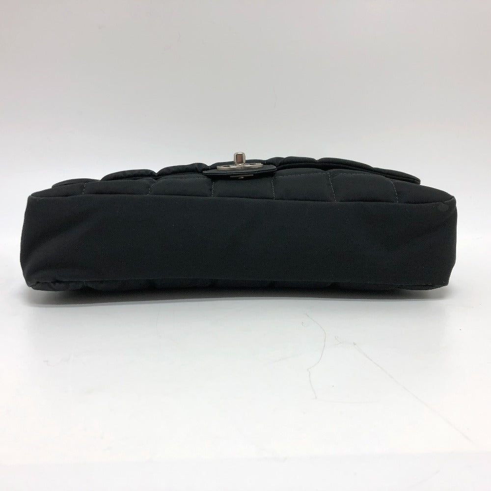 CHANEL Shoulder Bag Nylon black COCO Mark Chocolate bar Women Used