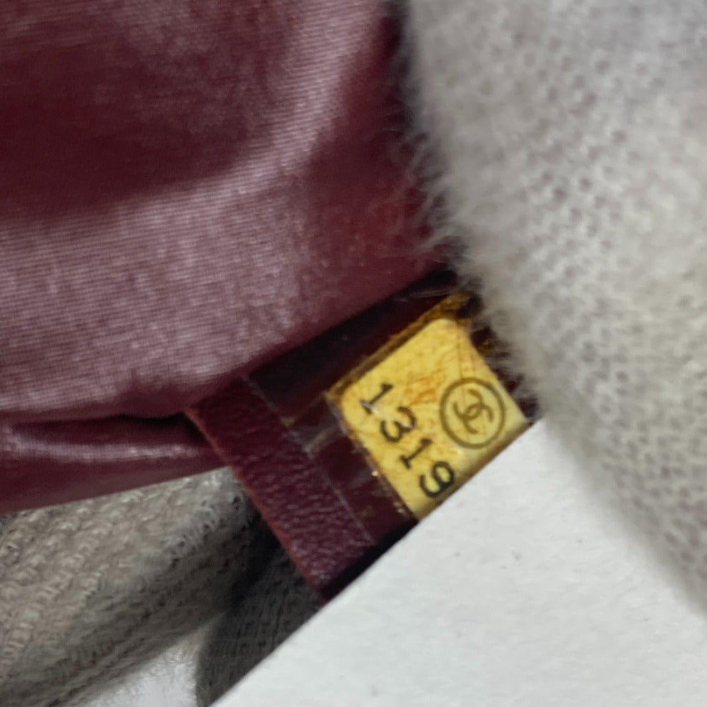 CHANEL Shoulder Bag Nylon, Leather wine-red By color CC COCO Mark Cococoon Quilting