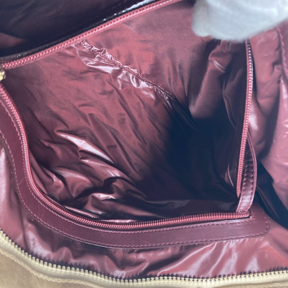 CHANEL Shoulder Bag Nylon, Leather wine-red By color CC COCO Mark Cococoon Quilting