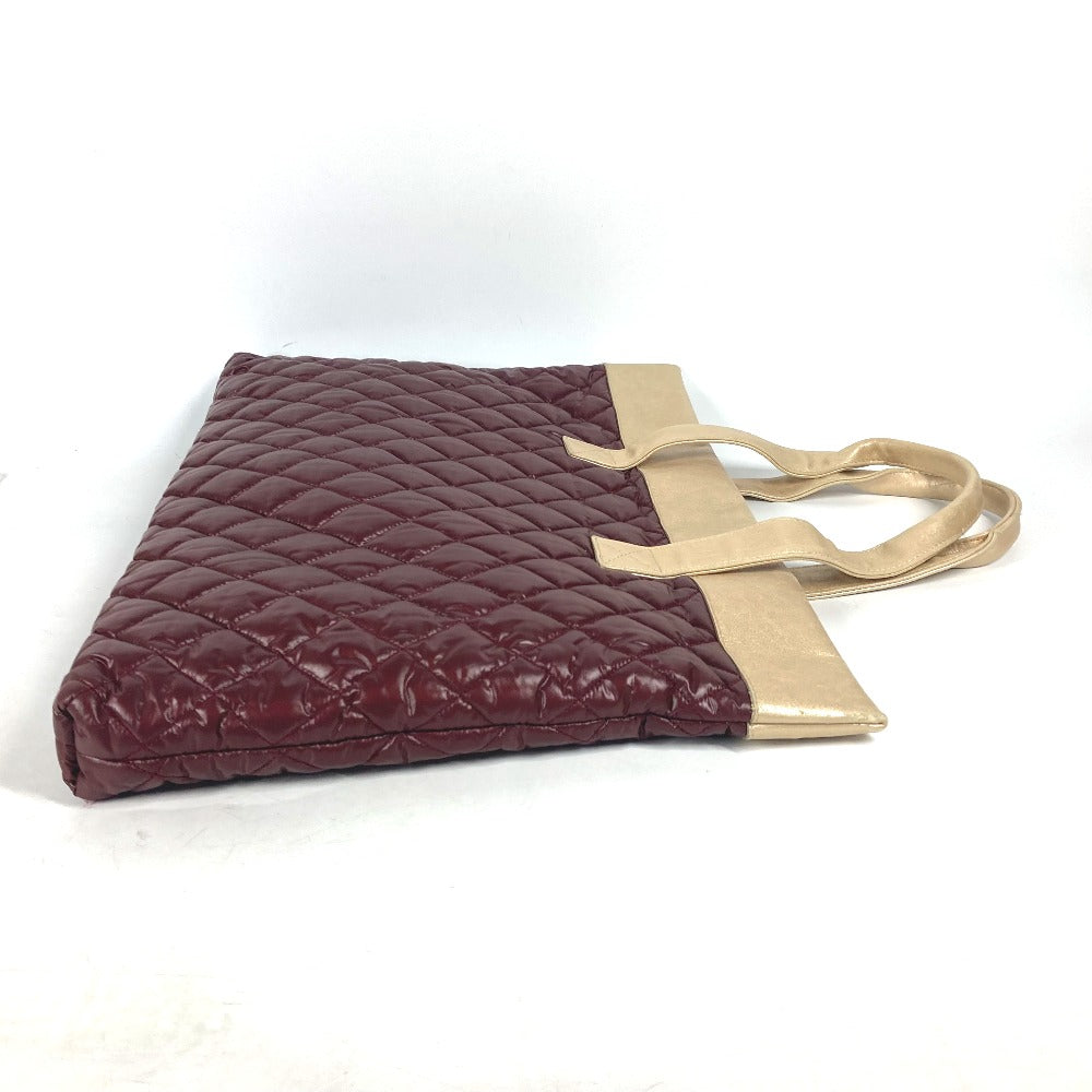 CHANEL Shoulder Bag Nylon, Leather wine-red By color CC COCO Mark Cococoon Quilting