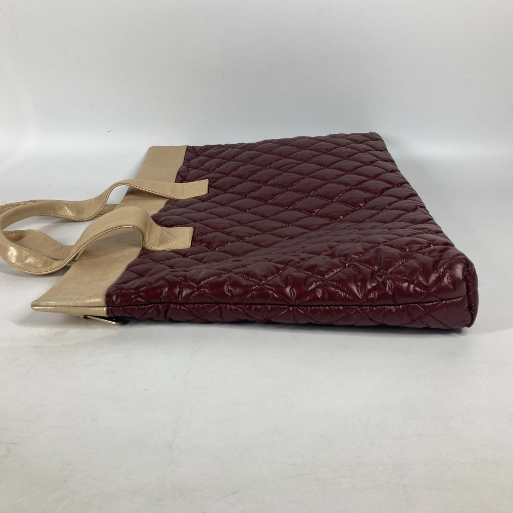CHANEL Shoulder Bag Nylon, Leather wine-red By color CC COCO Mark Cococoon Quilting