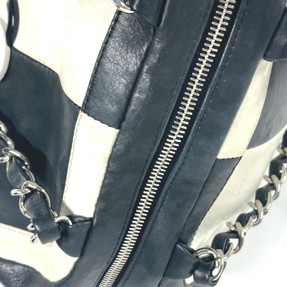CHANEL Shoulder Bag leather white By color CC COCO Mark WChain