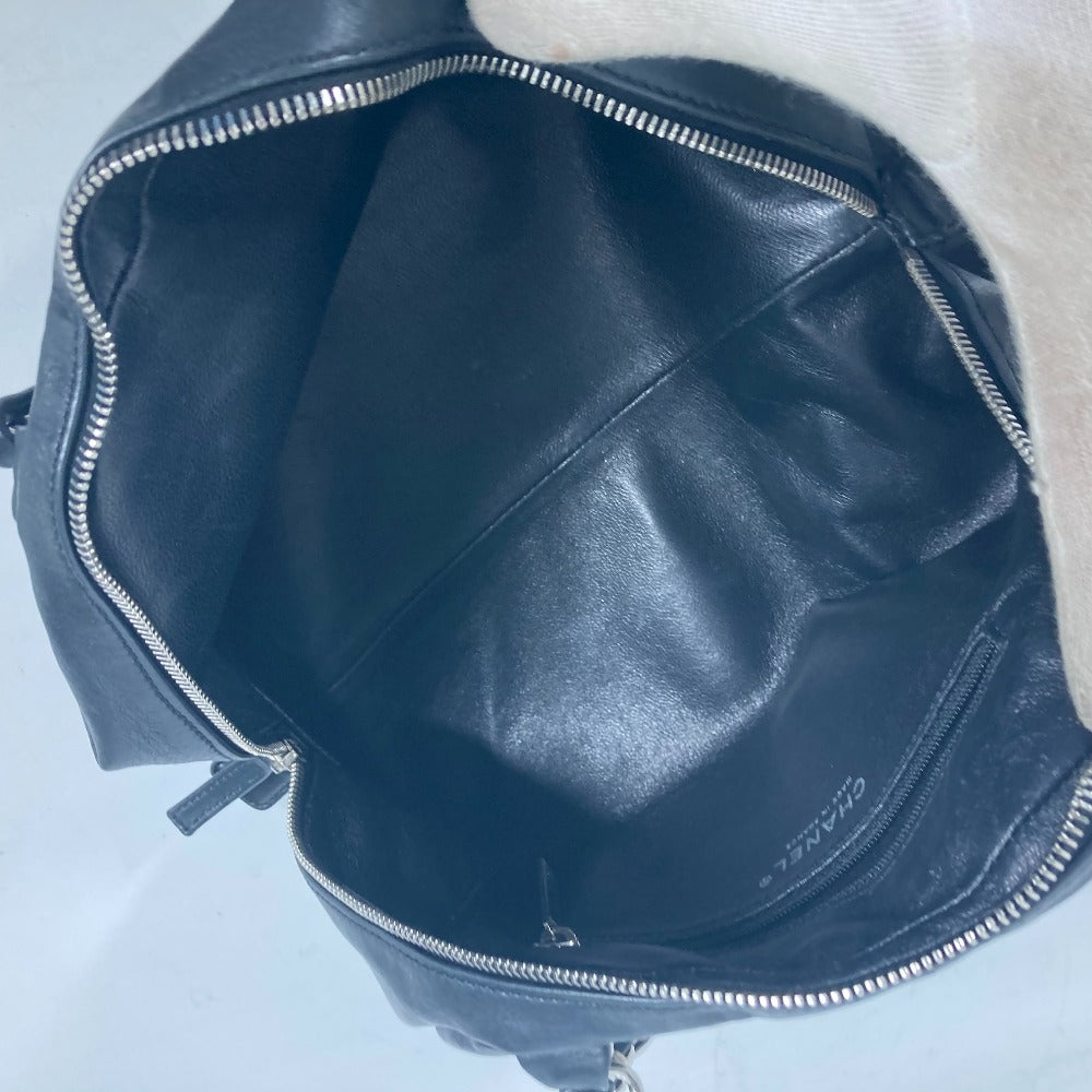 CHANEL Shoulder Bag leather white By color CC COCO Mark WChain