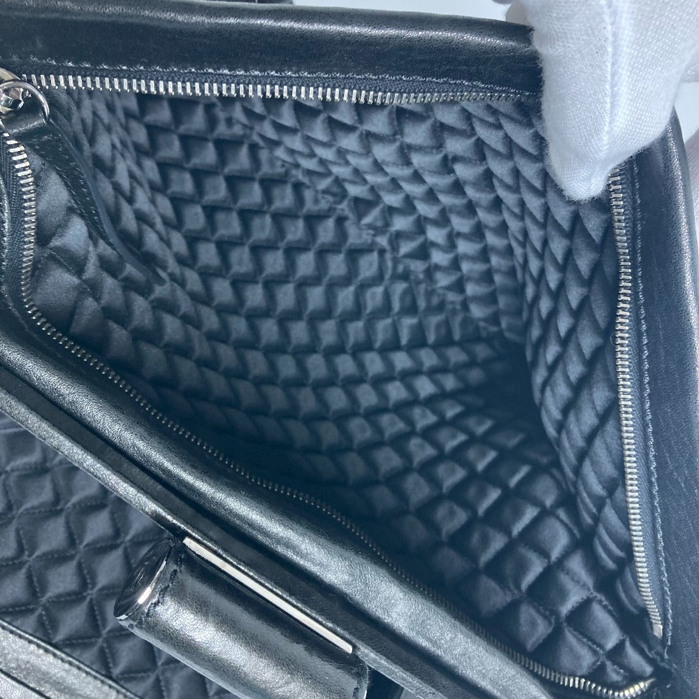 CHANEL Shoulder Bag Calf leather black shoulder bag CC COCO Mark Women Used