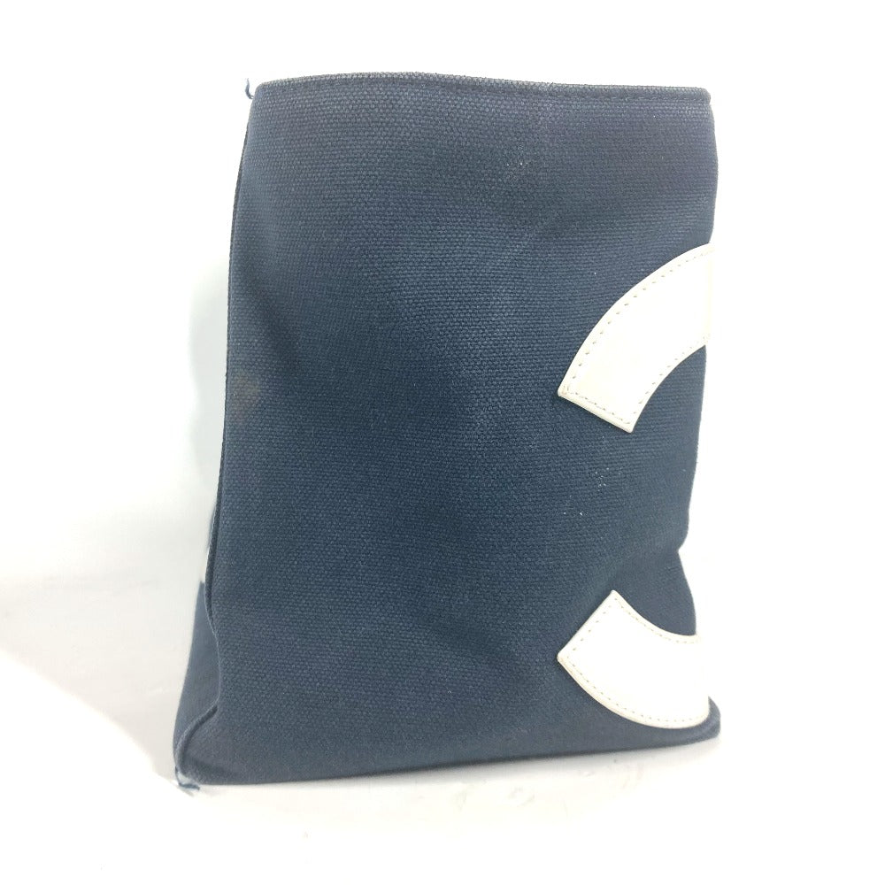 CHANEL Shoulder Bag canvas Navy Shoulder CC COCO Mark NO5