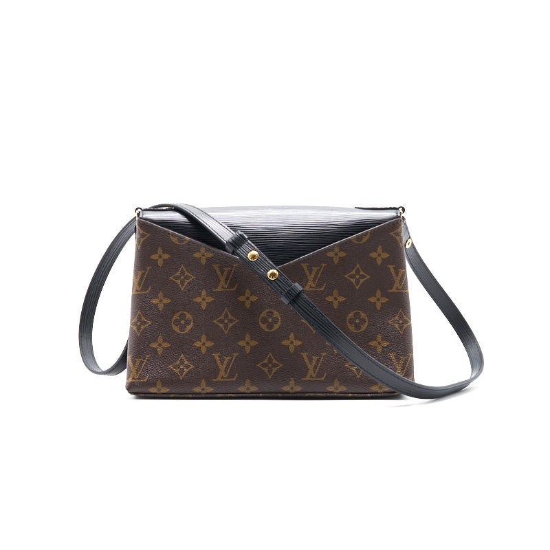 Louis Vuitton Saint Michel Handbag Monogram Canvas and Epi