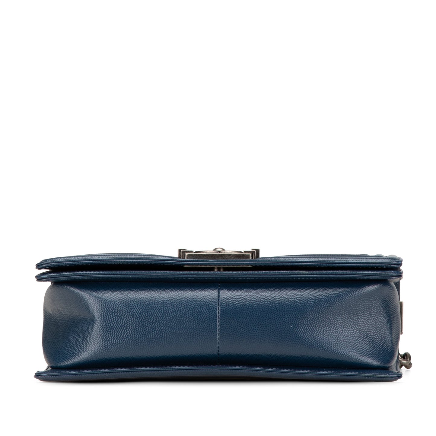 Blue Chanel Medium Caviar Boy Flap Crossbody Bag