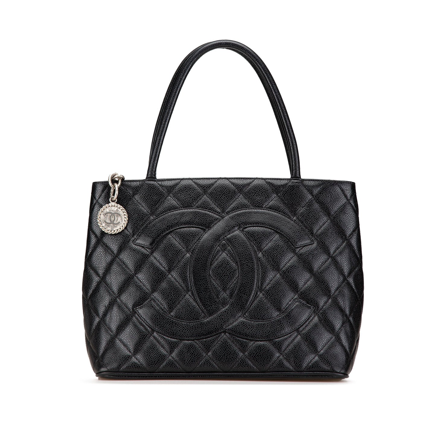 Black Chanel Caviar Medallion Tote