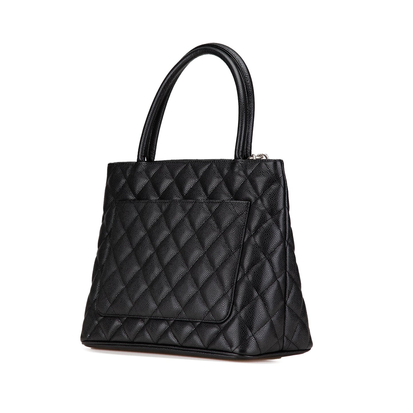 Black Chanel Caviar Medallion Tote