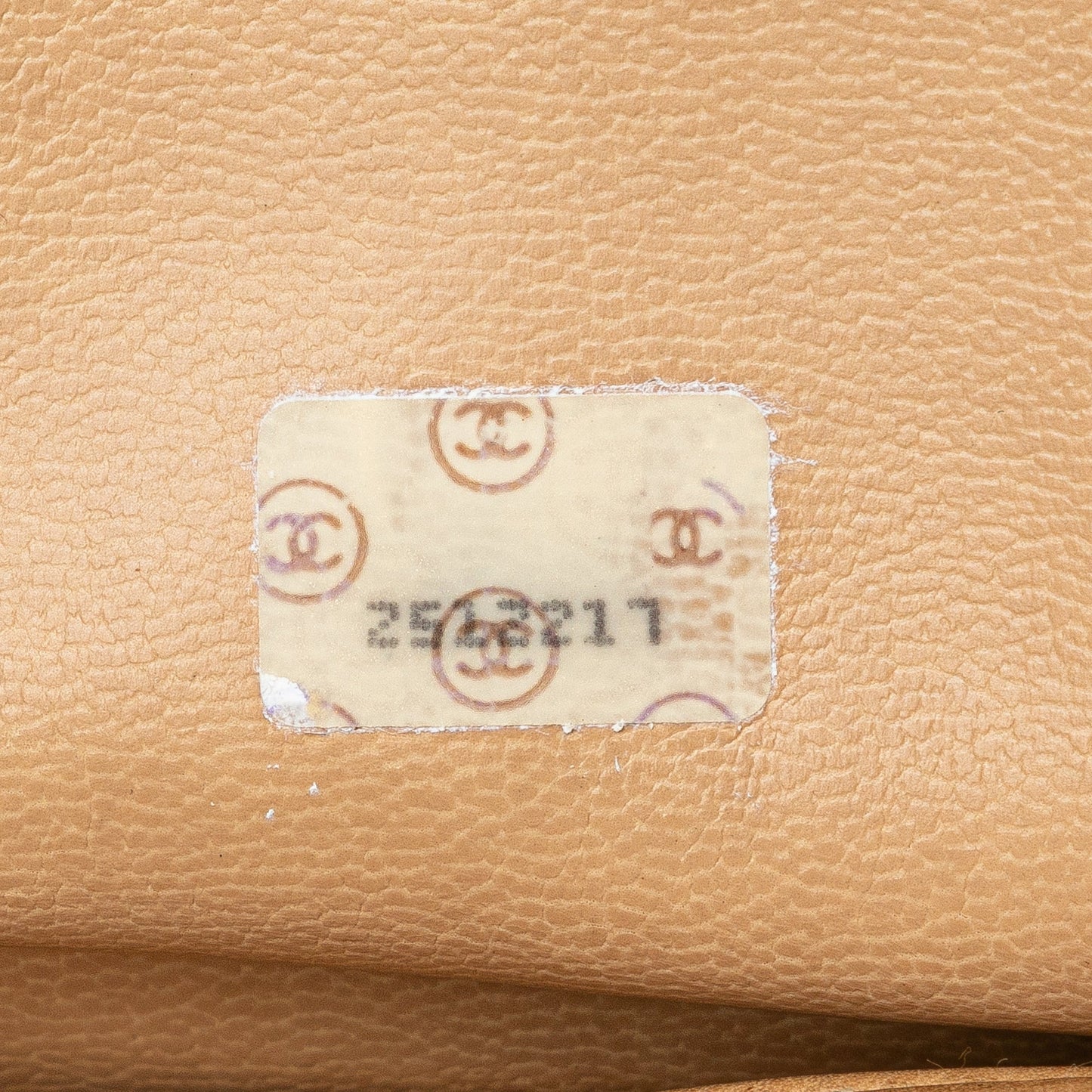 Tan Chanel Quilted Lambskin Shoulder Bag