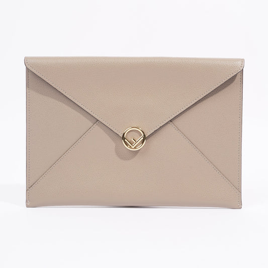 Fendi Fendi Flat Envelope Grey Leather