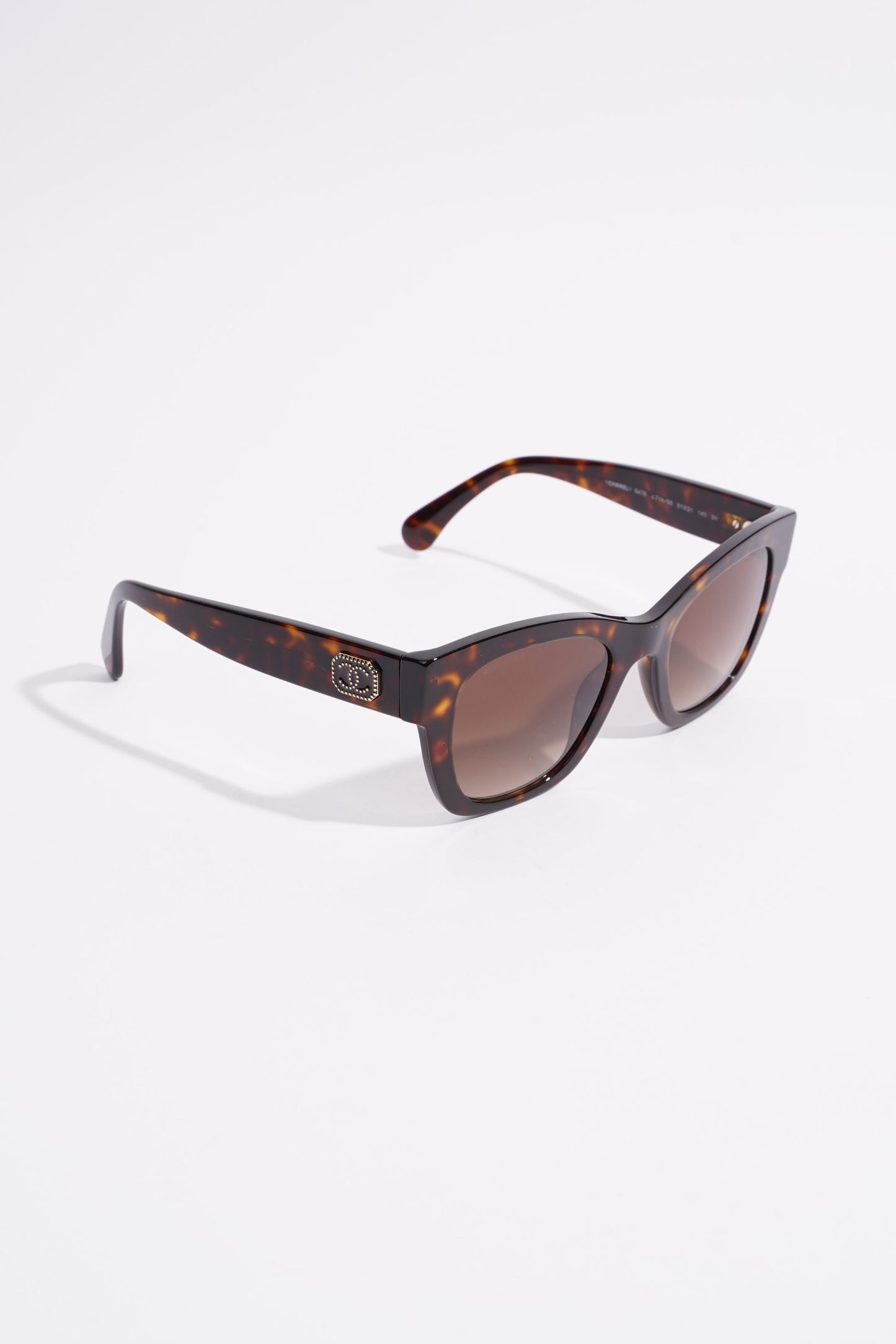 Chanel Square Sunglasses Tortoise Shell Acetate 140