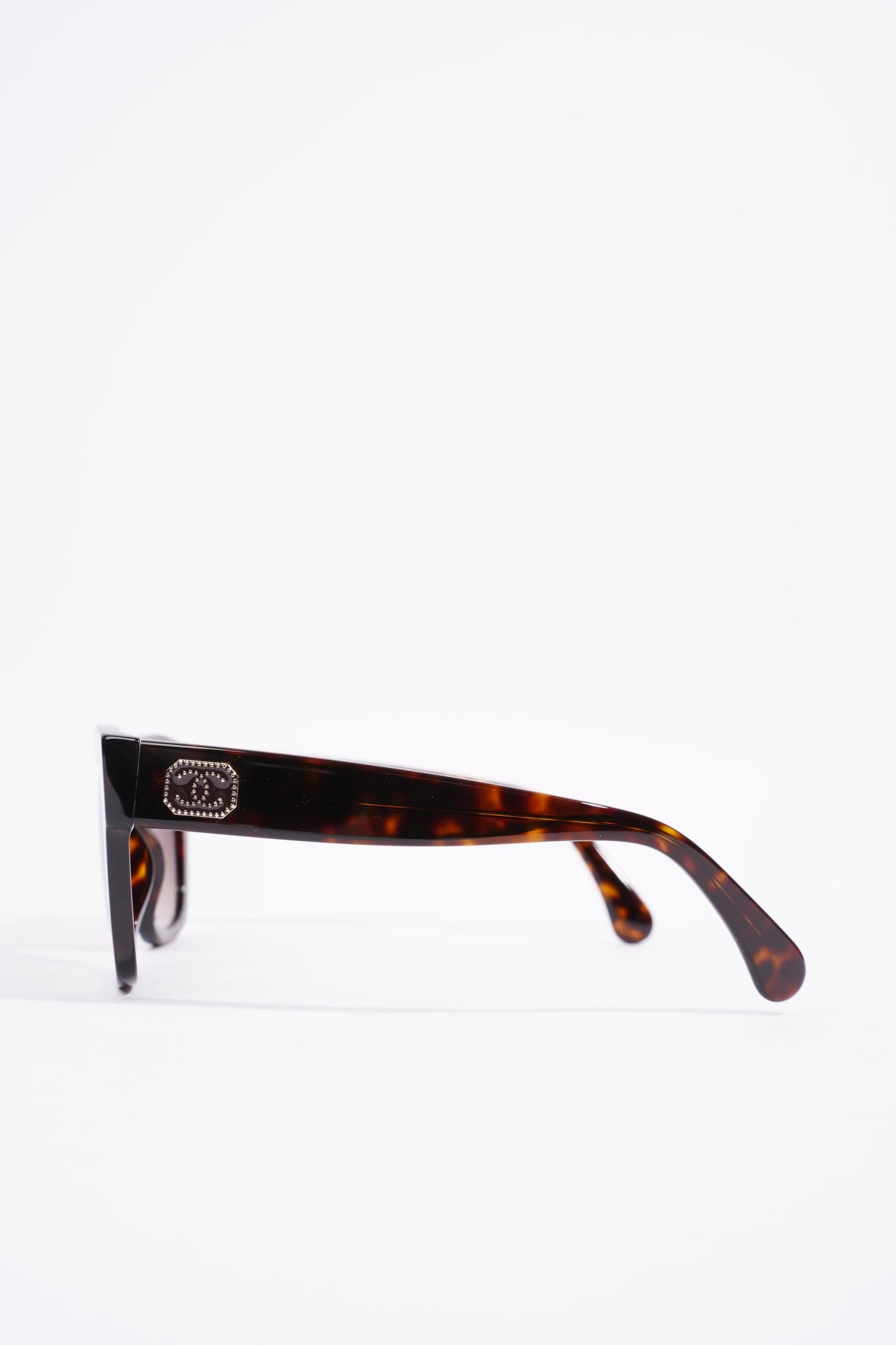 Chanel Square Sunglasses Tortoise Shell Acetate 140