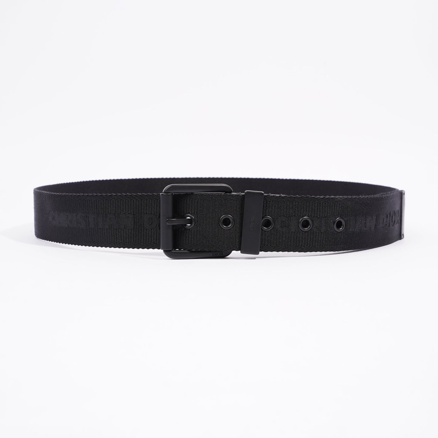 Christian Dior Canvas Belt Black Canvas 104cm
