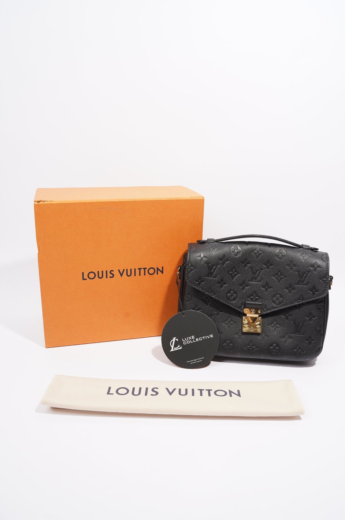 Louis Vuitton Pochette Metis Black Empreinte Leather