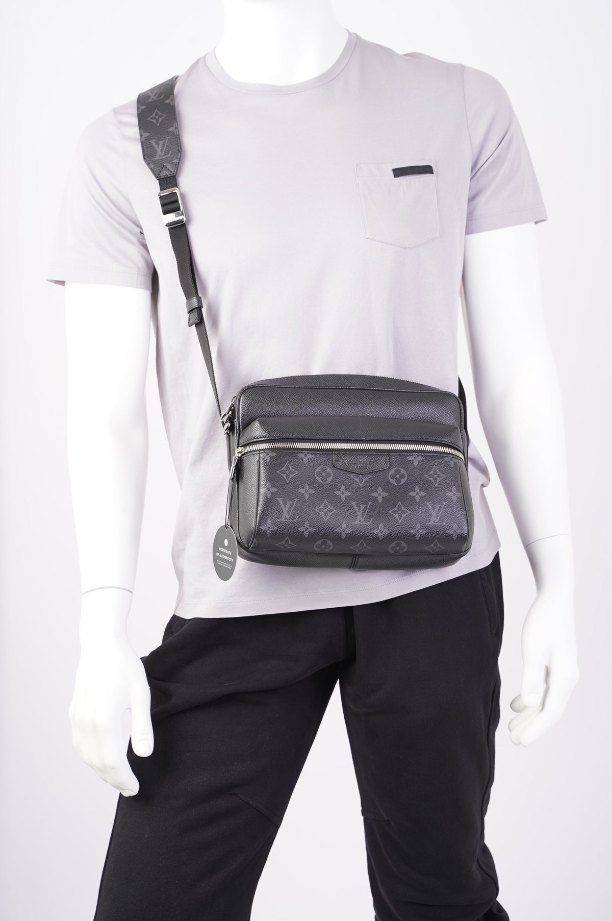 Louis Vuitton Outdoor Messenger Bag Monogram Eclipse Canvas