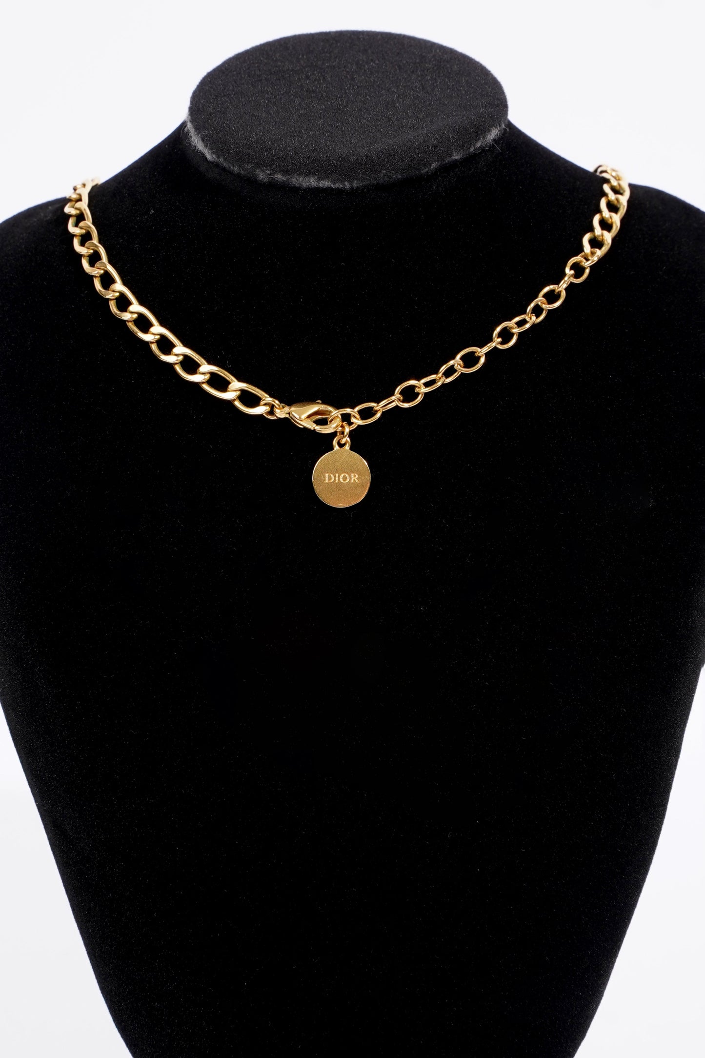 Christian Dior Petite CD Chocker Gold Gold Plated OS