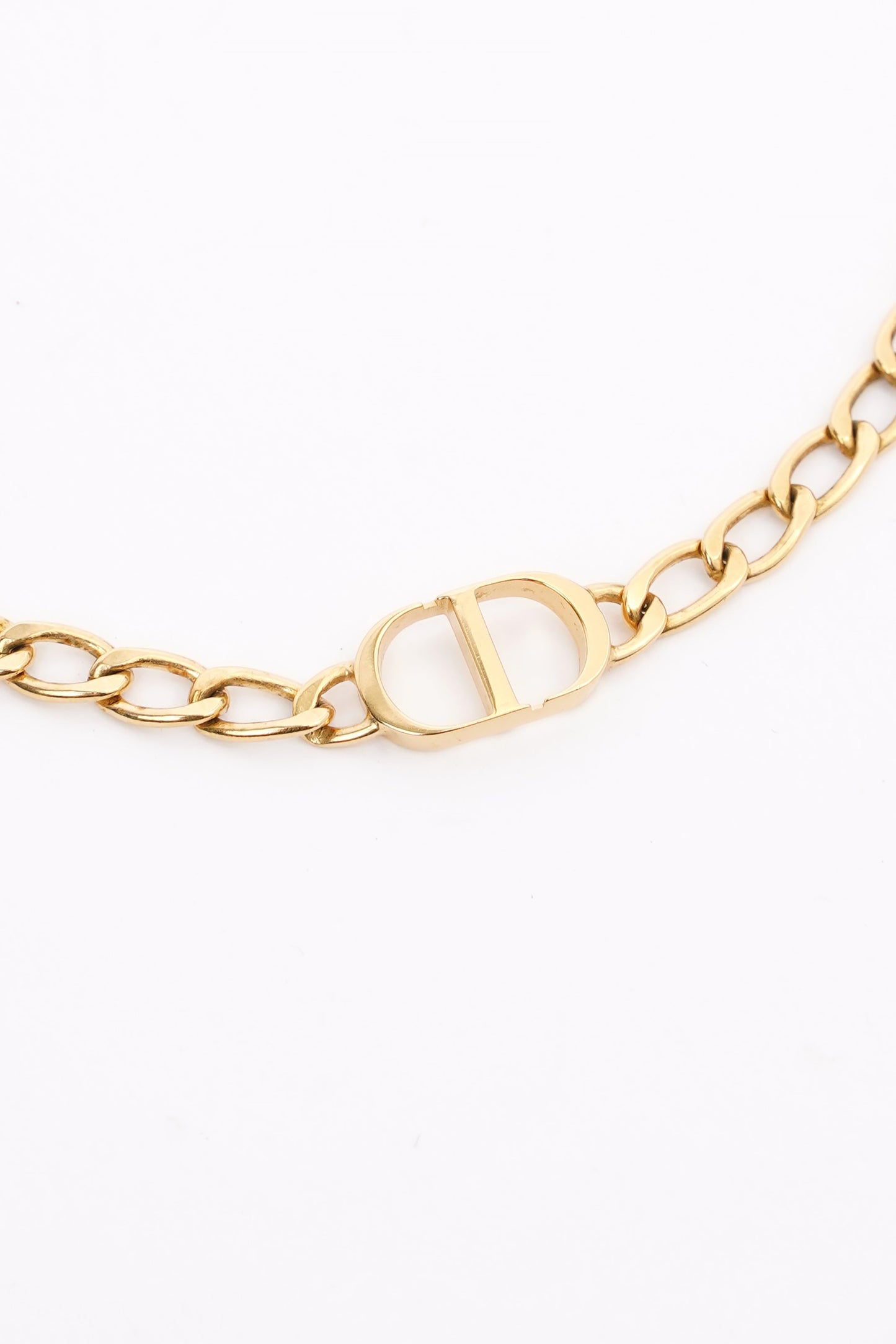Christian Dior Petite CD Chocker Gold Gold Plated OS