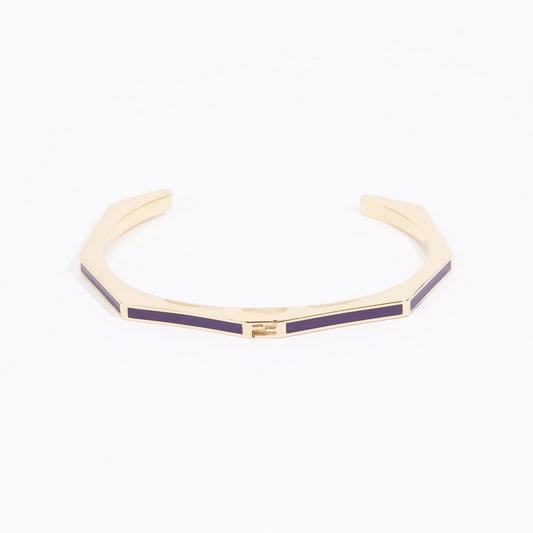 Fendi Baguette Bangle Gold Base Metal Large