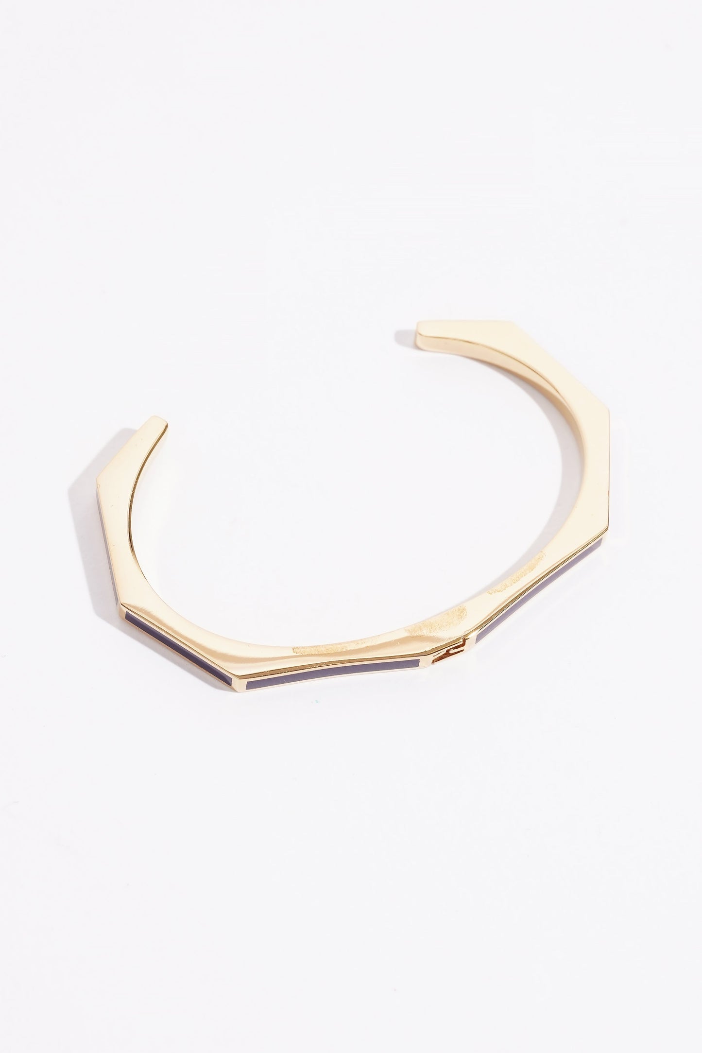 Fendi Baguette Bangle Gold Base Metal Large