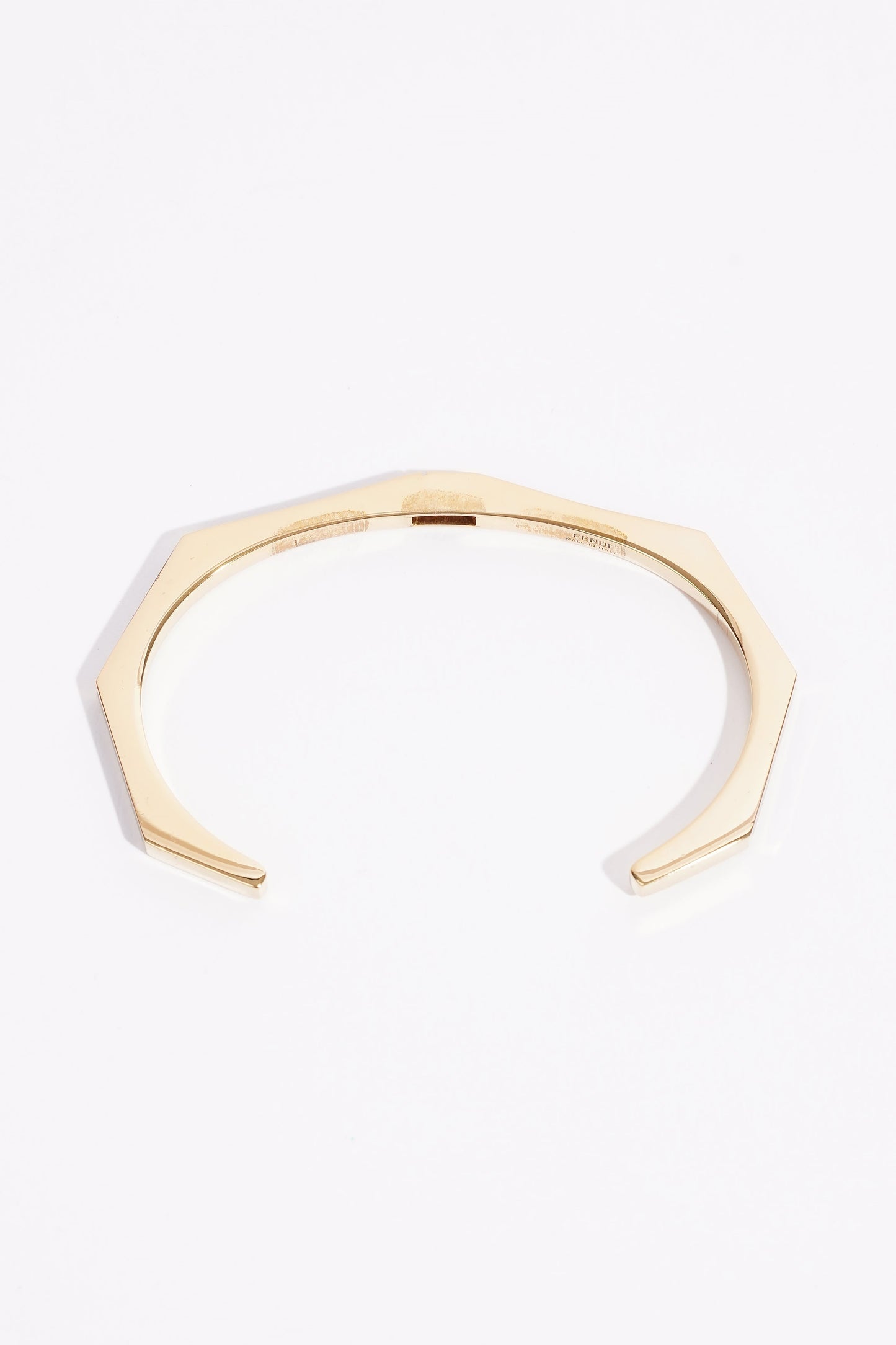 Fendi Baguette Bangle Gold Base Metal Large