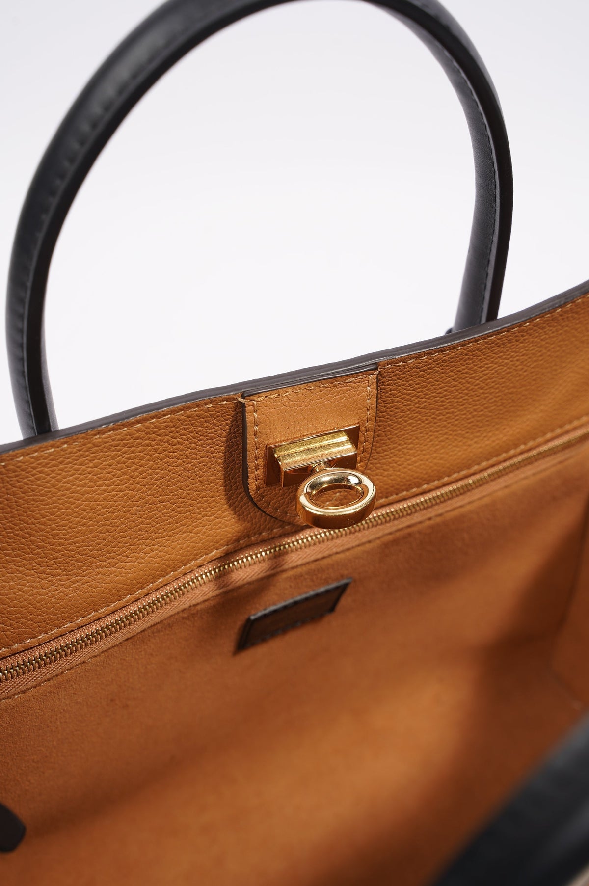 Louis Vuitton On My Side Black / Tan / Monogram Leather OS