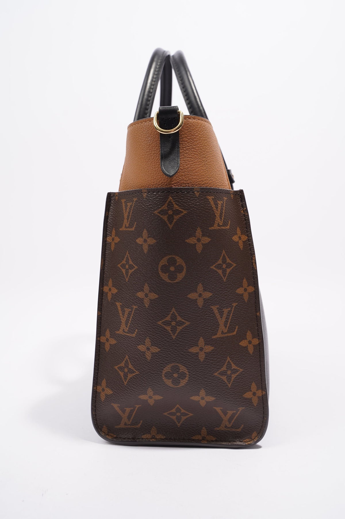 Louis Vuitton On My Side Black / Tan / Monogram Leather OS