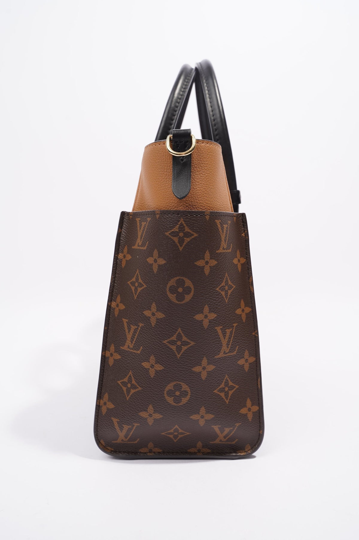 Louis Vuitton On My Side Black / Tan / Monogram Leather OS