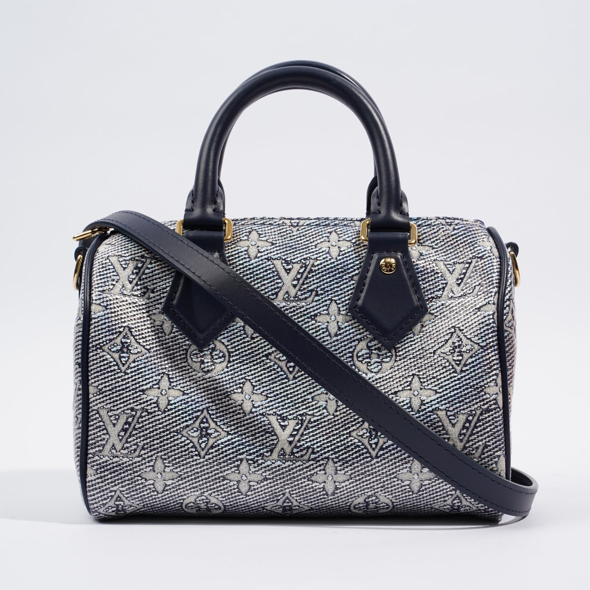 Louis Vuitton Speedy Bandouliere Blue Monoglam Canvas 20