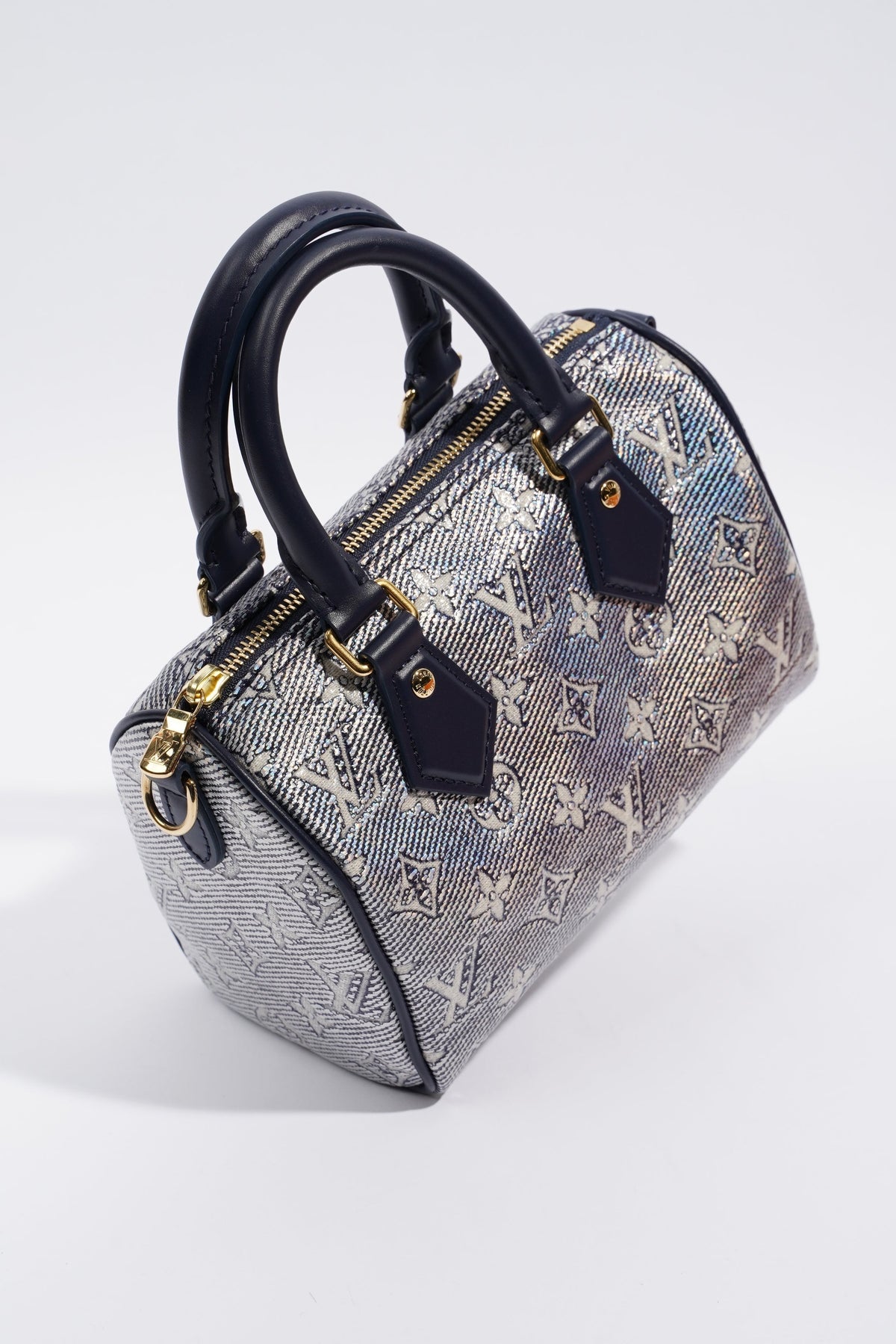 Louis Vuitton Speedy Bandouliere Blue Monoglam Canvas 20
