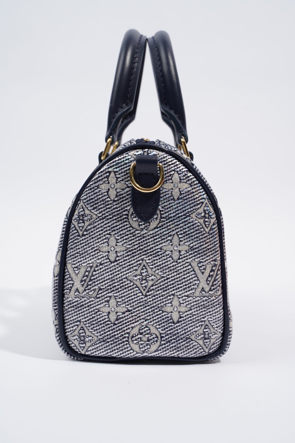 Louis Vuitton Speedy Bandouliere Blue Monoglam Canvas 20