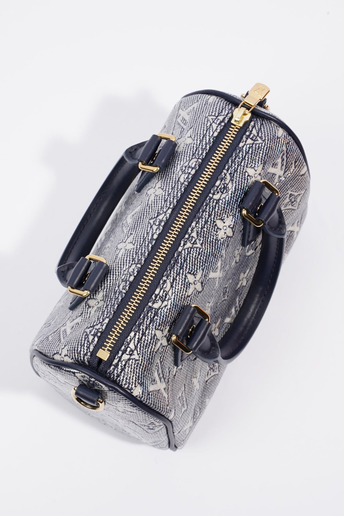 Louis Vuitton Speedy Bandouliere Blue Monoglam Canvas 20