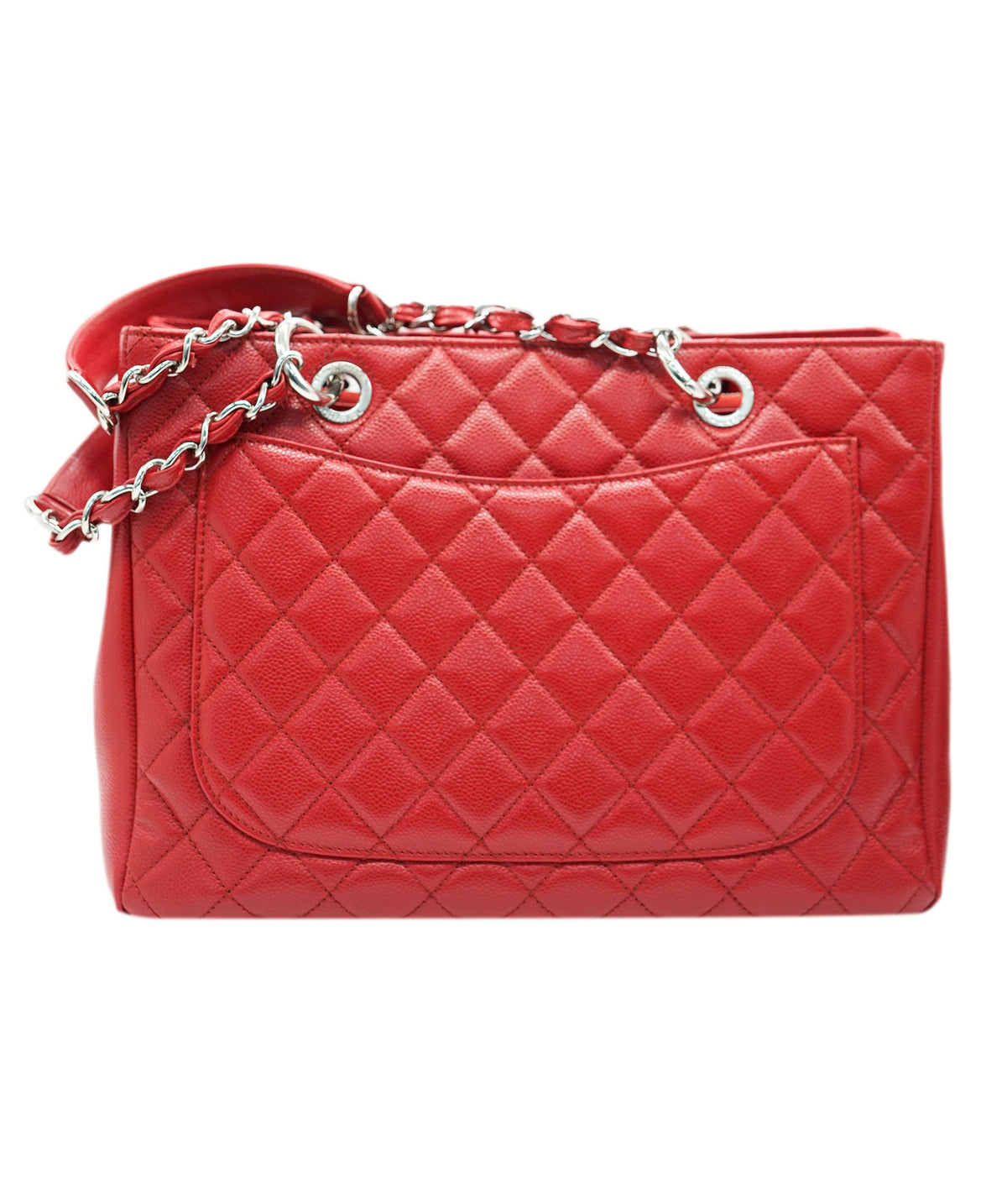 Chanel Red GST Caviar with GHW  ALC2179