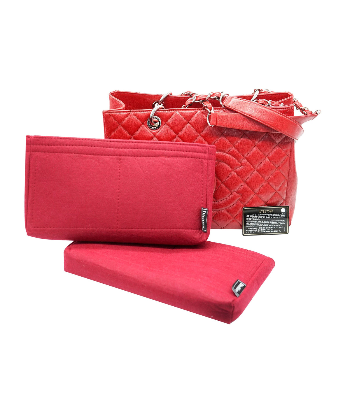 Chanel Red GST Caviar with GHW  ALC2179