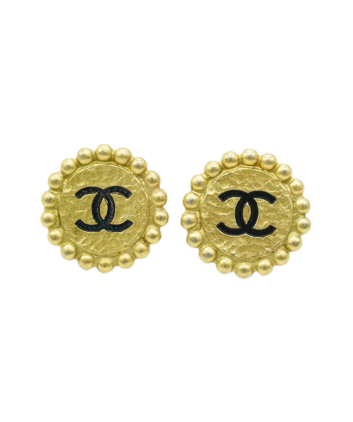 CHANEL VINTAGE EARRINGS COCOMARK ROUND ACCESSORY 94P 90267790 DBXS3608