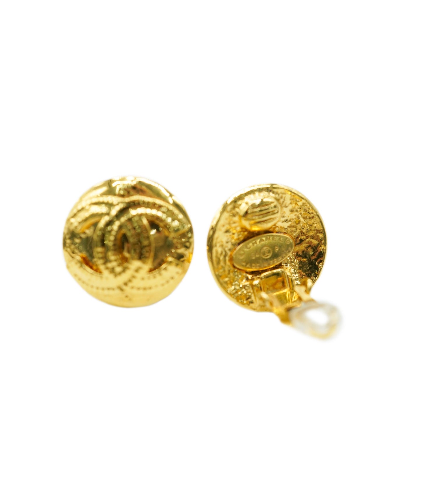 CHANEL Cocomark Round Earrings DBXS3574